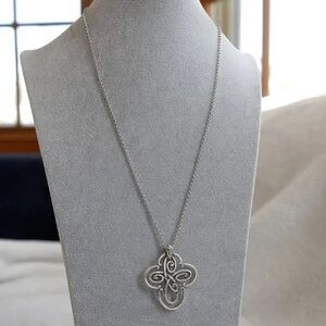 Brighton Double Cross Necklace and earrings